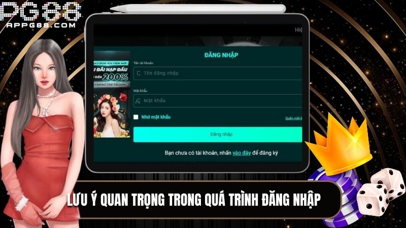 Lưu ý quan trọng khi đăng nhập để không xảy ra các sai sót